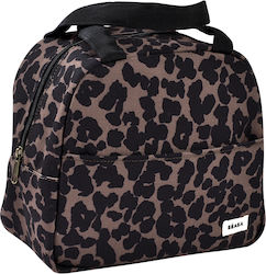Beaba Leopard Lunch Bag Χειρός Μαύρη