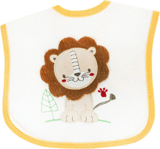 Baby Tone Σαλιάρα Φαγητού «cute Yellow Lion»
