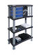 Shelf Unit 4 Shelves Futuro Gray