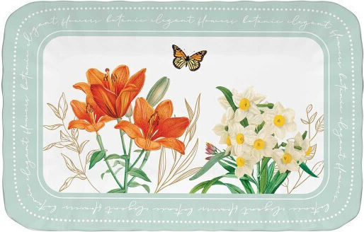 Marva Porcelain Multicolour Serving Platter 20x13cm Marva Porcelain Multicolour Serving Platter 20x13cm