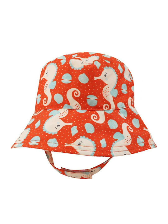 Zoocchini Kids' Bucket Fabric Sunscreen Red Hat