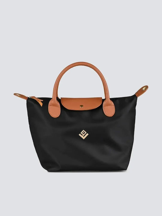 Lovely Handmade Fabric Women's Shoulder Bag Black
