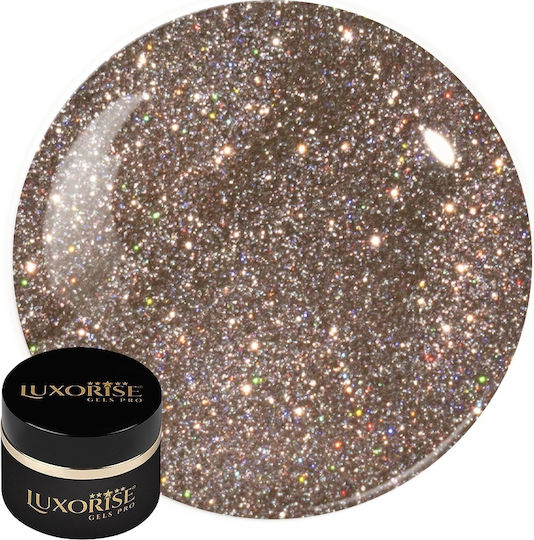 Gel Uv Unghii Construcție Revoflex Disco Luxorise 15ml Auriu Glam