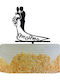 Cake Topper Flippy Model 1 Mrandmrs 17.5 X 11 Cm Black
