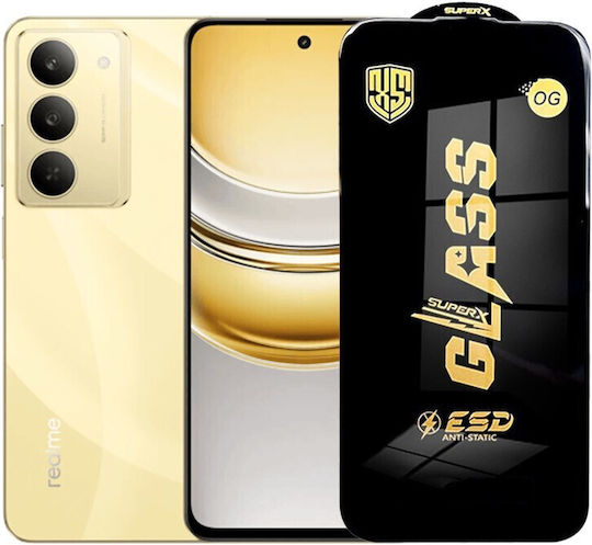 Folie Protectie Realme 14x Flippy Esd Sticla Securizata Temperata Margini Negre Rezistenta La Zgarieturi Antistatica 0 35 Mm Transparenta