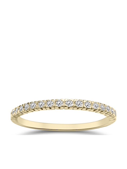 Chrilia Women's Eternity Ring with Zircon from 9K Gold