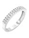Xrisokosmima Women's Ring with Zircon from Silver