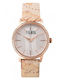 Alviero Martini 1a Classe Γυναικείο Ρολόι 32mm Μπαταρίας με Ροζ Χρυσό Δερμάτινο Λουράκι