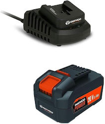 Станция За Зареждане Батерия Daewoo Start Pack Li-4 Зарядно Устройство "uni-bat" 21v 2.5ah Батерия "uni-bat" 20v 4.0ah