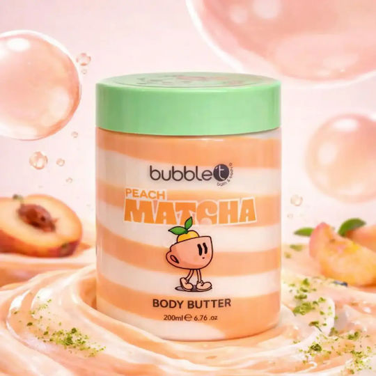 Bubble T Matcha Body Butter 200g Peach