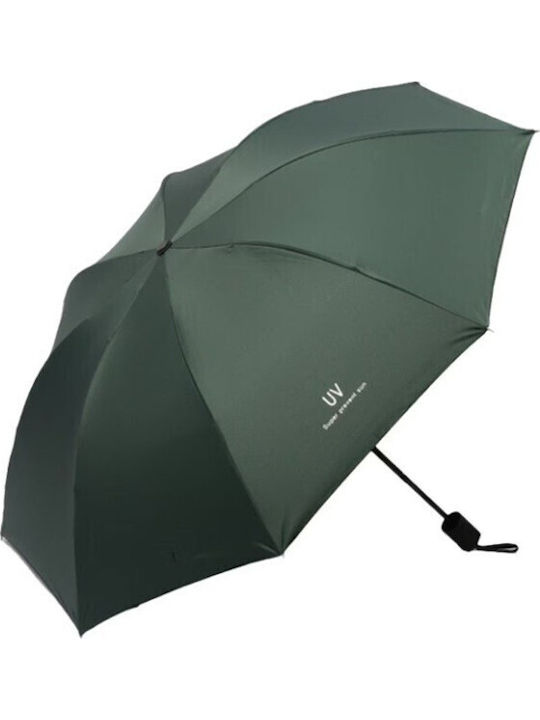 Umbrelă De Pluie Compactă Automată Verde