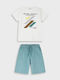 Kids Set with Shorts Summer 2 Pieces Dusty Green