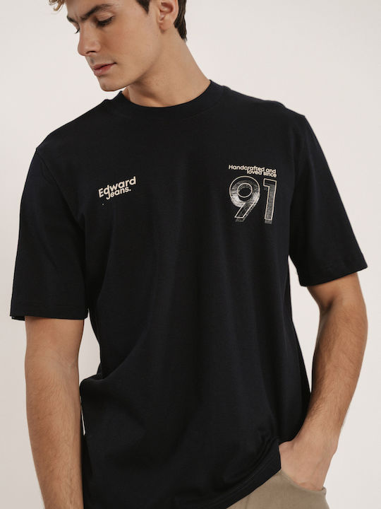 Edward Jeans T-shirt Μαύρο