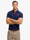 Polo Short Sleeve Blouse Darkest Navy/red