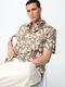 Short Sleeve Beige Shirt