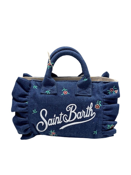 Fabric Women's Handbag Blue