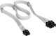 Corsair Premium Individually Sleeved - Cable Wh...