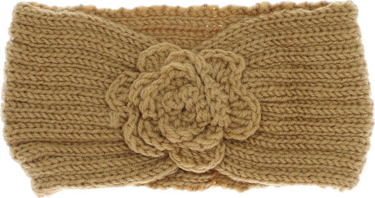 Bentită Tricotată Pentru Păr Femei 100% Acrilic ButicCochet O Mărime Model Floral Maro Bnt382