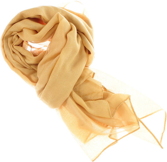 Fular Damă 30% Viscoză 70% Poliester ButicCochet 68x180 Cm Bej Es3350