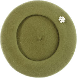 Beretă Femei ButicCochet Din Lână Acrilică Design Perle O Mărime Verde Bsc774