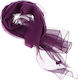 Women's Scarf Solid Buticcochet 80% Polyester 20% Viscose Purple Es3365