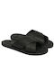 Leder Herrensandalen in Schwarz Farbe