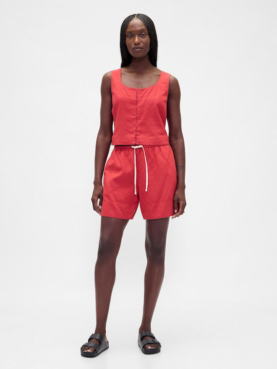 GAP Women's Linen Shorts Red