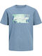 Kinderoberteile T-Shirt Blau Junior