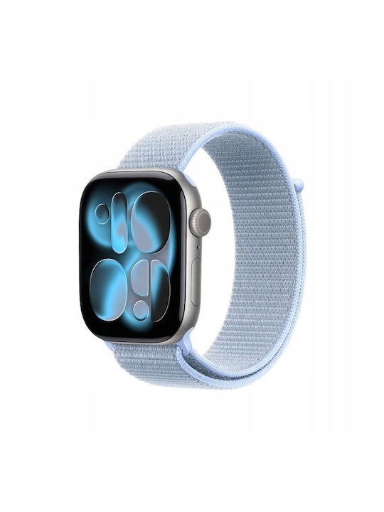 Crong Nylon Fabric Strap Cool Blue Apple Watch ...