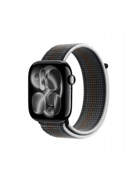 Crong Nylon Λουράκι Υφασμάτινο Midnight Run (Apple Watch 44/45/46mm/Ultra 49mm)