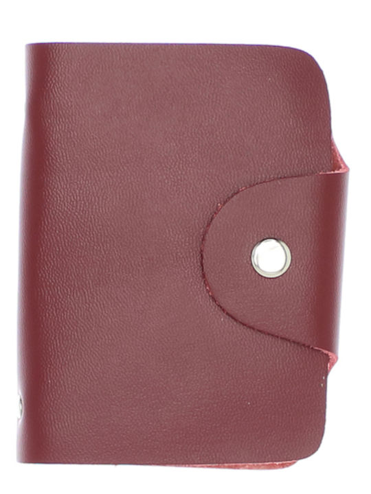 Deri Herrenbrieftasche Karten Burgundisch