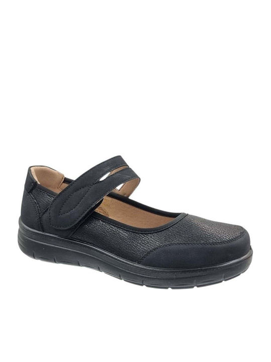 Leather Women's Moccasins in Black Colour