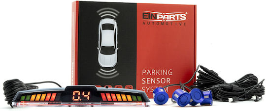 Einparts Parking Sensors 4 Sensors Display Rear Mounting