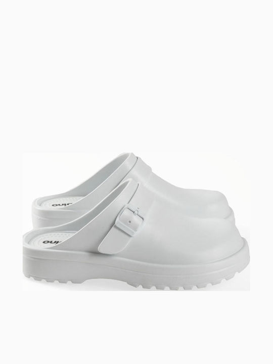 Sabino Men's White Clogs
