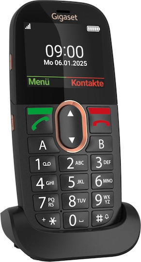 Gigaset GL695 Single SIM Κινητό με Μεγάλα Κουμπιά Μαύρο