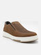 Δερμάτινα Ανδρικά Slip-On Καφέ