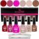 Set 6 SensoPro Milano Полутрайни Лакове За Нокти Bella Radiance