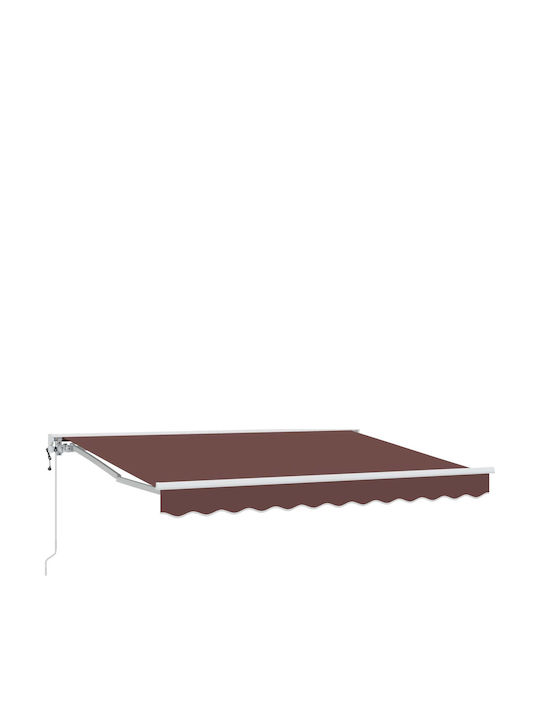 vidaXL Terrasse Zelt mit LEDs Braune 3,5x2,5m