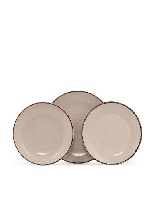 Dinnerware Set 18 Pieces 710ktp3380 Cinnamon Hermia 18 Pieces Porcelain