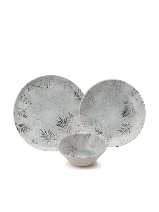 Dinnerware Set 18pcs 430ksv8971 White-Anthracite Hermia 18pcs Porcelain