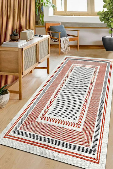 Conceptum Hypnose Orange Wicker Multicolour Runner Rug 80x200cm