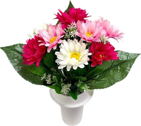Grabvase Grabblume 13 Zweige Rosa Tiem35019