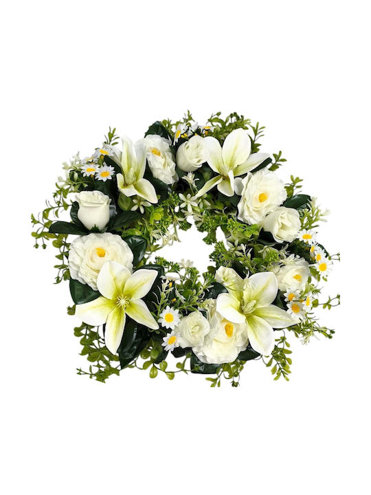 Rose Magnolia Crown 45cm Thim36056 White