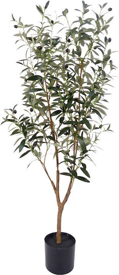 Artekko Grünes Künstliches Olive Baum in Topf 120cm x 120cm Artekko Grünes Künstliches Olive Baum in Topf 120cm x 120cm