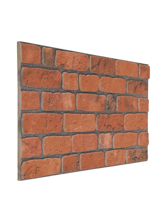Vidaxl Panouri Decorative 3d 10 Bucăți Teracotă 100 X 50 Cm Spumă Eps