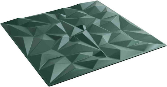 Vidaxl Πάνελ Τοίχου 12 Pcs Αμέθυστος Πράσινο 50 X 50 Cm Φελιζόλ Xps