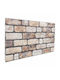 Vidaxl Panouri Decorative 3d 10 Bucăți Maro Deschis 100 X 50 Cm Spumă Eps