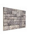 Vidaxl 3D Стенен Панел 10 Бройки Сиви Бели 100 X 50 Cm Пяна Eps