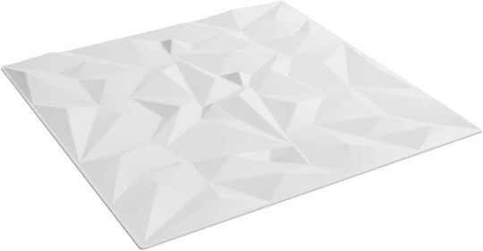 Vidaxl Wall Panels 24 Pieces White 50 X 50 Cm Polystyrene Xps