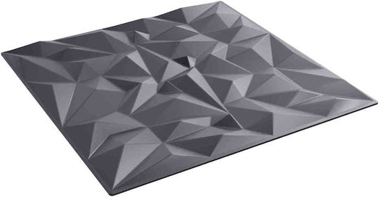 Vidaxl Πάνελ Τοίχου 48 Pcs Αμέθυστος Γκρι 50 X 50 Cm Φελιζόλ Xps